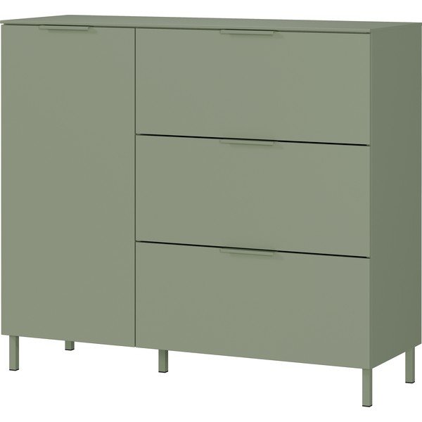 Зелено матово шкафче 109x98x40 cm Savoca – Germania