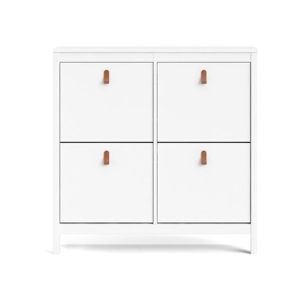 Бяла накланяща се стойка за обувки Madrid – Tvilum-image-3