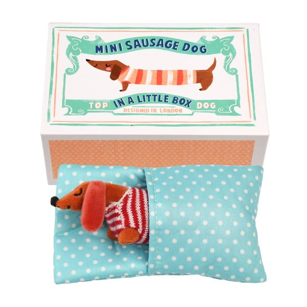 Плюшена играчка Mini Sausage Dog in a Little Box – Rex London