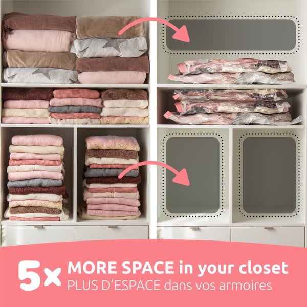 Вакуумни торбички в комплект от 5 броя Premium Valve M – Compactor-image-2