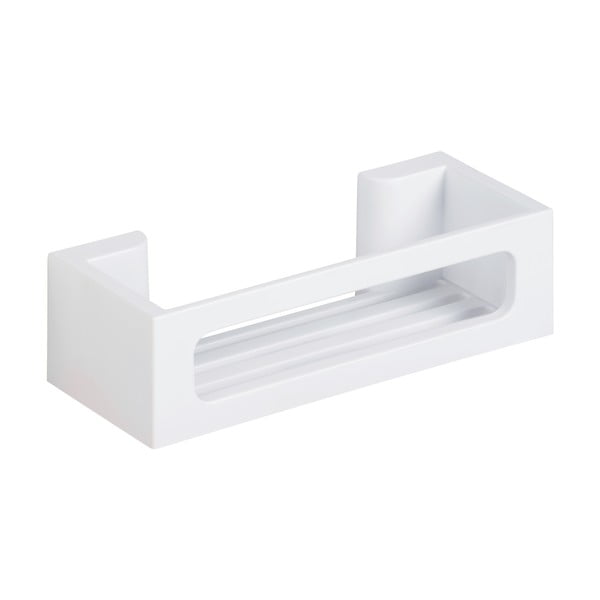 Пластмасов рафт за баня без пробиване турбо-лок в матово бял цвят Bralia – Wenko-image-2