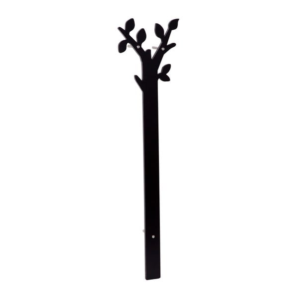Černý nástěnný věšák Mauro Ferretti Marcos Nero, 30x120 cm