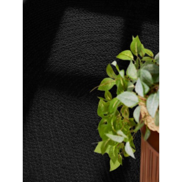 Черен двустранен ръчно изработен ютен килим 160x230 cm Braided – Hanse Home-image-3