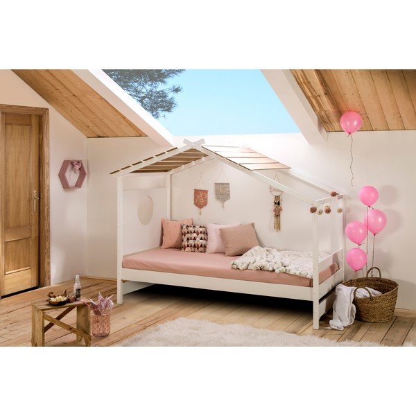 Бяло детско легло , 90 x 190 cm Nayah - Marckeric-image-1