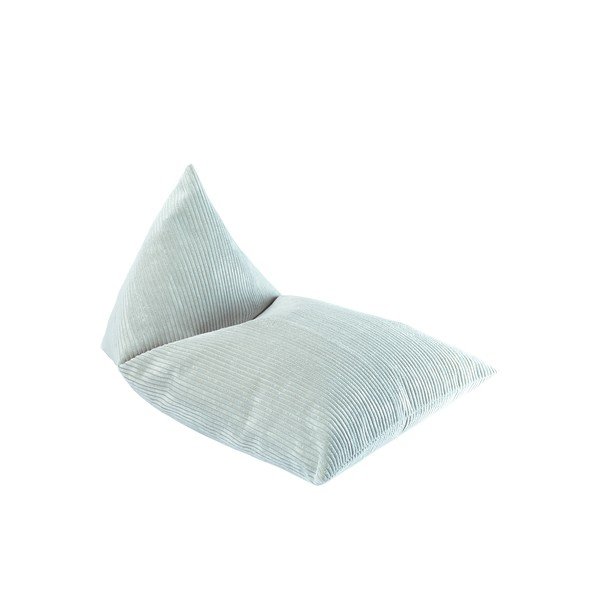 Детски пуф от рипсено кадифе в цвят мента Big Lounger – Wigiwama