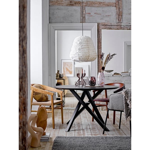 Бяло висящо осветително тяло ø 50 cm Leena – Bloomingville-image-4