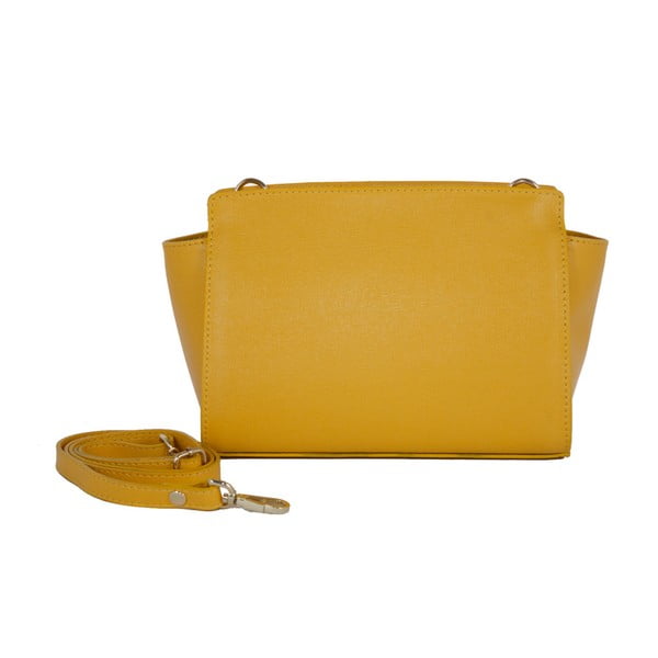 Žlutá kabelka z pravé kůže Andrea Cardone Mattia