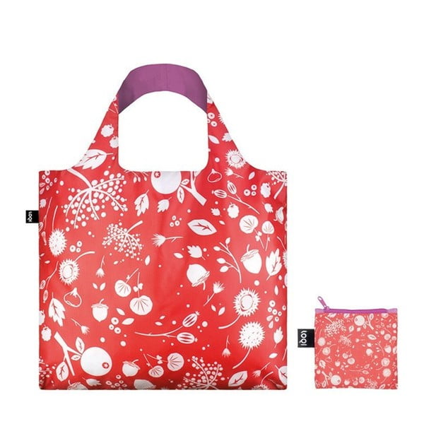 Сгъваема чанта за пазаруване с джоб Coral Bell - LOQI