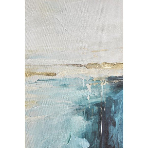 Печатна/с ръчно рисувани елементи върху платно картина 60x60 cm Crown – Bizzotto-image-2