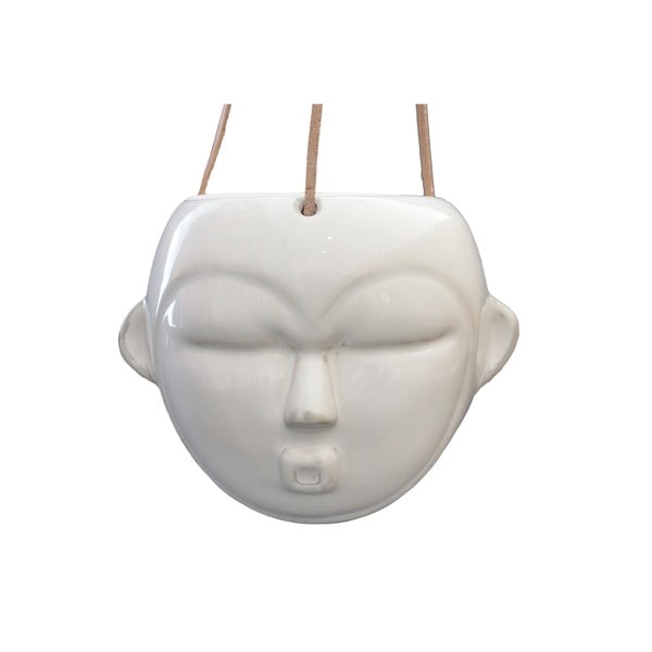 Бяла висяща саксия , височина 15,2 cm Mask - PT LIVING