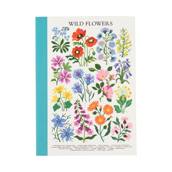 Тетрадка 60 страници формат A6 Wild Flowers - Rex London