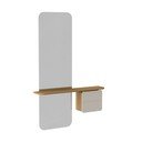 Комплект за коридор в дъбов декор в бял и естествен цвят One More Look - UMAGE