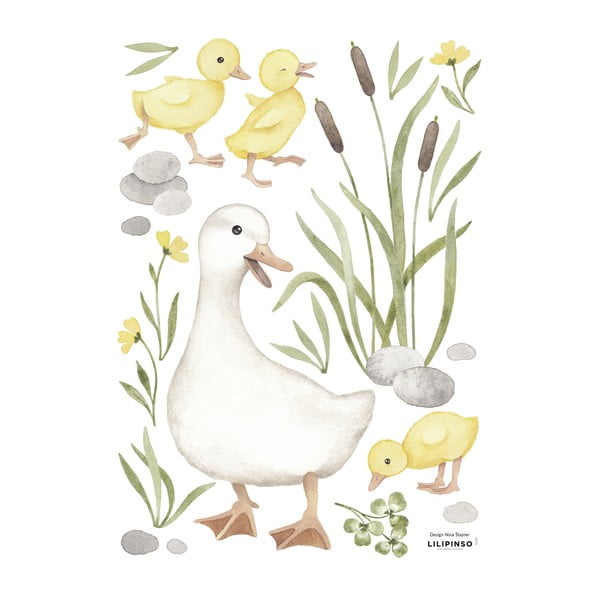 Лист със стикери 30x42 cm Baby Ducks Mom - Lilipinso