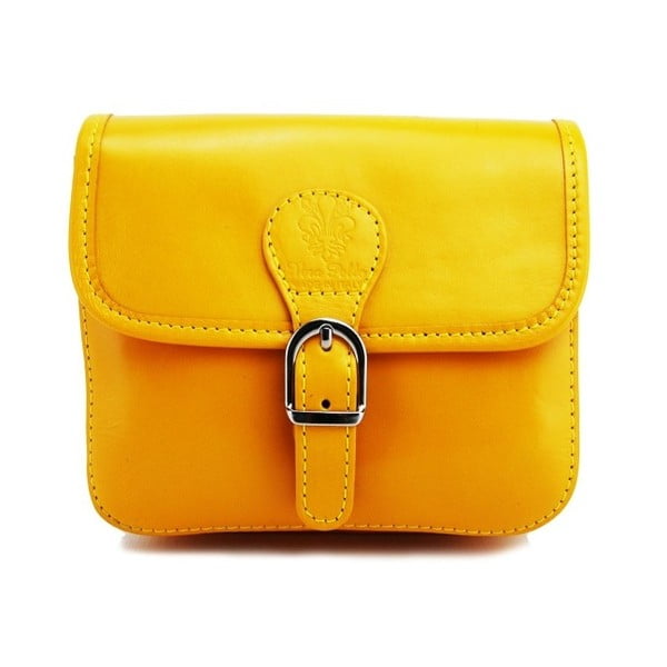 Žlutá kabelka z pravé kůže GIANRO' Shoppa