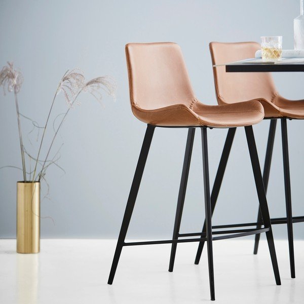 Кафяв бар стол (височина на седалката 65 cm) Hype – DAN-FORM Denmark-image-1