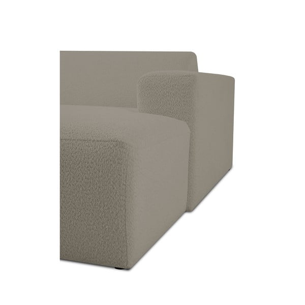 Светлокафяв модулен диван от букле (десен ъгъл) Roxy – Scandic-image-4