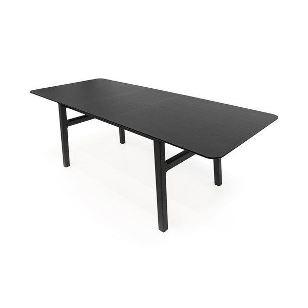 Сгъваема трапезна маса с допълнителна плоча от дъб  90x180 cm Curved – Woodman-image-3