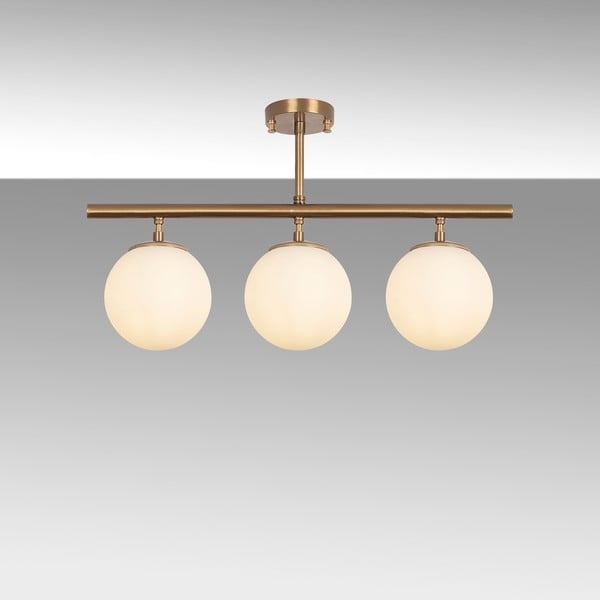 Осветително тяло за таван в бронзов цвят със стъклен абажур ø 15 cm Atmaca – Opviq lights-image-4