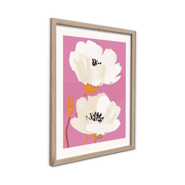 Печатна картина с включена рамка 30x40 cm Peony Bloom – Styler-image-4
