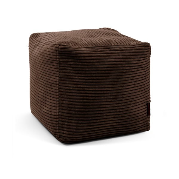 Тъмнокафяв пуф от рипсено кадифе Up! MooG – SLOWDOWN