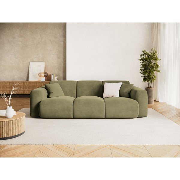 Кадифен диван в цвят каки 235 cm Molino – Micadoni -image-1