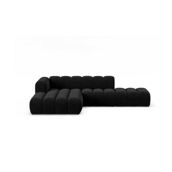 Антрацитен ъглов диван (ляв ъгъл) Lupine – Micadoni Home