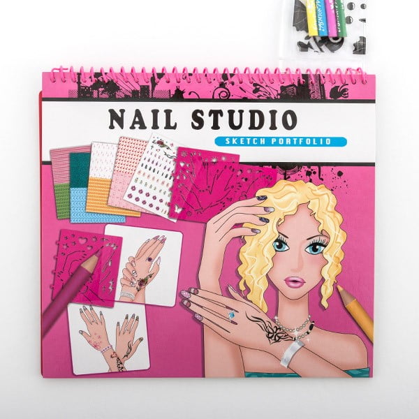Детски телбод със стикери Nail Studio - InnovaGoods