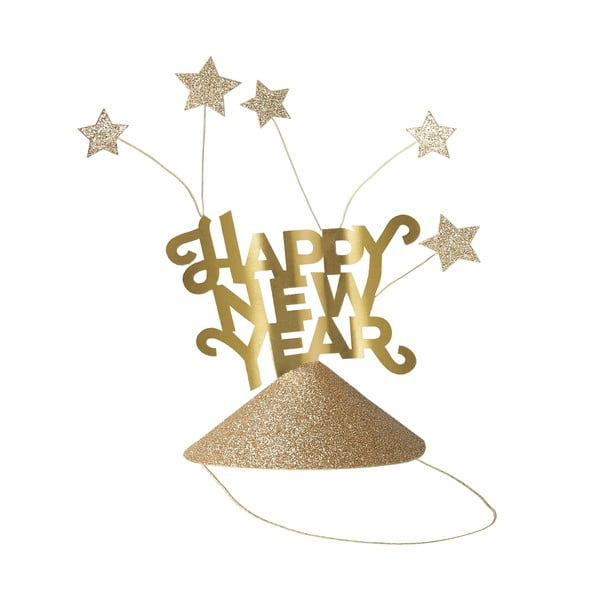 Парти шапки в комплект от 6 броя Happy New Year - Meri Meri