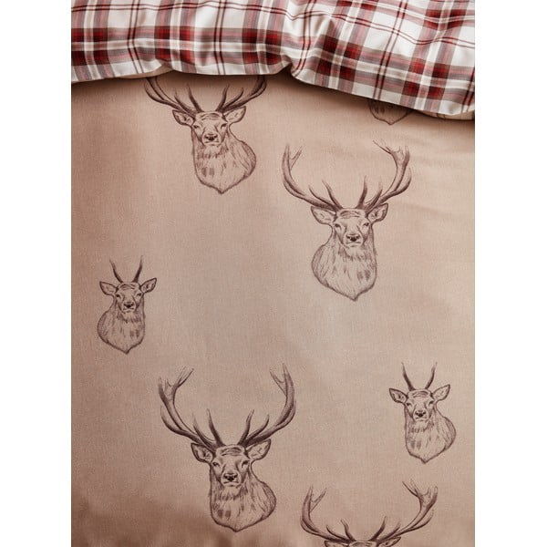 Бежово спално бельо , 200 x 200 cm Stag - Catherine Lansfield-image-4