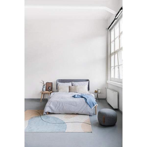 Светлосиво двойно спално бельо от измит памук , 200 x 200 cm - Bonami Selection-image-4