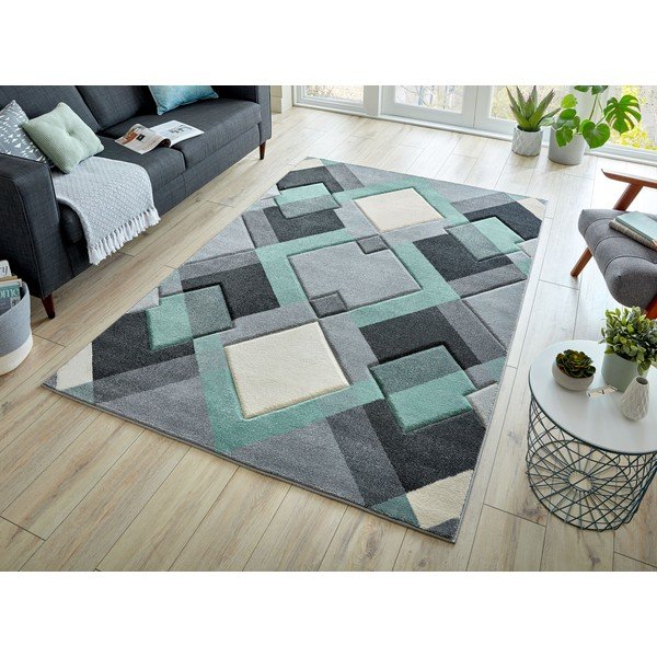Зелен/сив килим 160x230 cm Nimbus – Flair Rugs-image-4