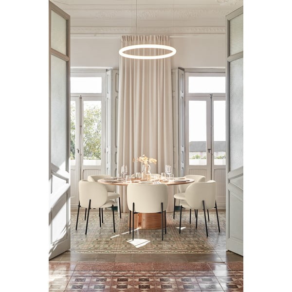 Бели тапицирани трапезни столове в комплект 2 бр. Mogi – Teulat-image-3