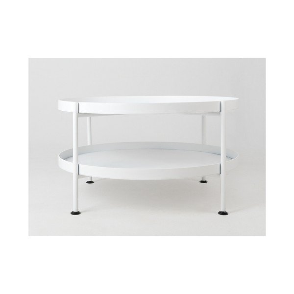 Бяла масичка за кафе Custom Form Hanna, ⌀ 60 cm - CustomForm-image-2