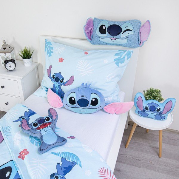 Детска възглавница от флийс 41x32 cm Lilo and Stitch "Blue" – Jerry Fabrics-image-4