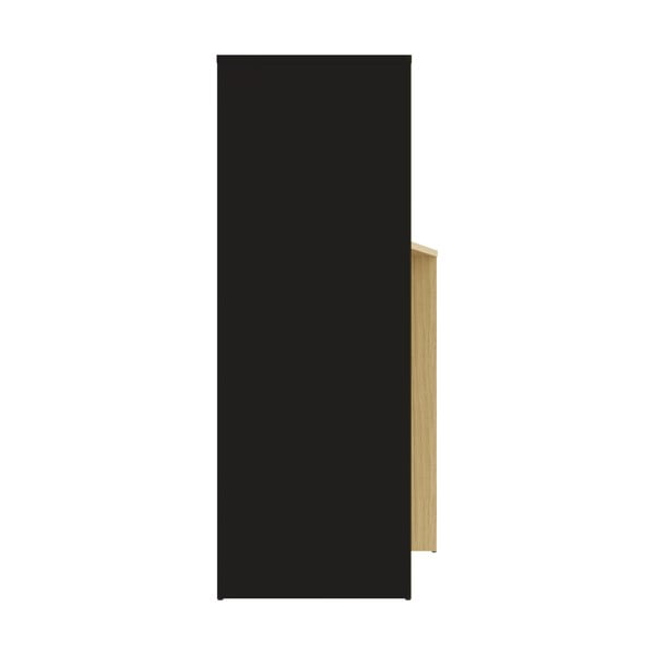 Работна маса с дъбов плот 130x50 cm Mitch - TemaHome-image-3