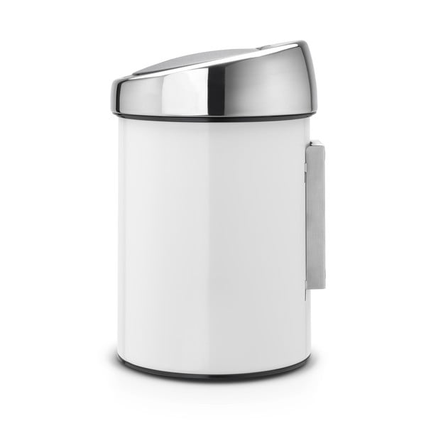 Бяло стоманено кошче за боклук с отваряне с докосване 3 l Touch Bin – Brabantia