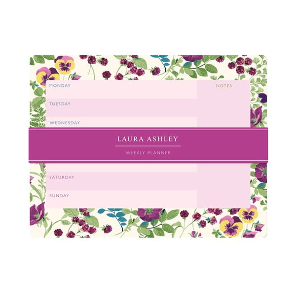 Týdenní plánovač Laura Ashley Parma Violets by Portico Designs, 54 stránek