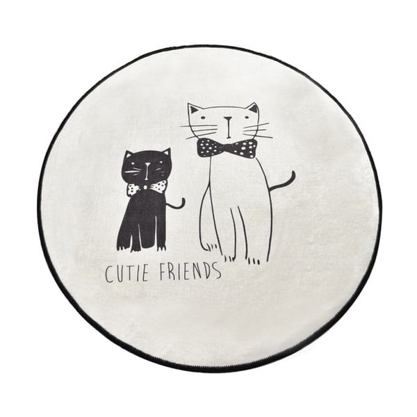 Изтривалка за баня Little Cats, ⌀ 100 cm - Homefesto