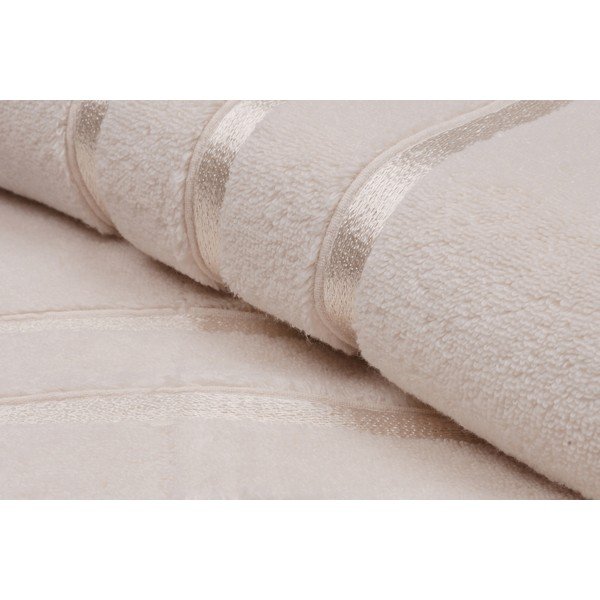 Светложълти памучни хавлиени кърпи в комплект 2 бр. от тери 70x140 cm Dolce – Foutastic-image-4