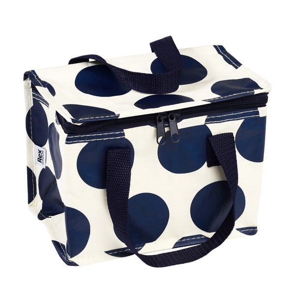 Синя/кремава охлаждаща чанта Spotlight – Rex London