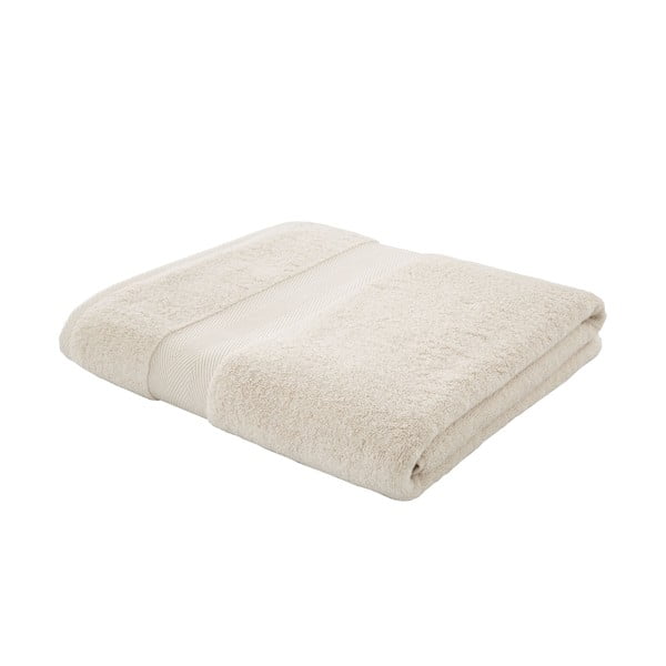 Кремава памучна кърпа със смес от коприна 100x150 cm - Bianca