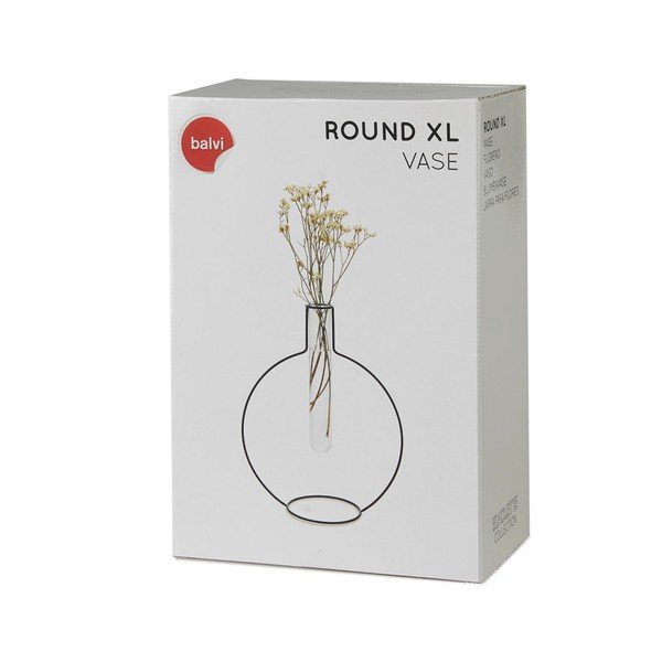 Кръгла черна ваза Silhouette - Balvi-image-2