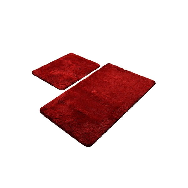 Комплект от 2 червени постелки за баня Chilai Home by Alessia - Foutastic