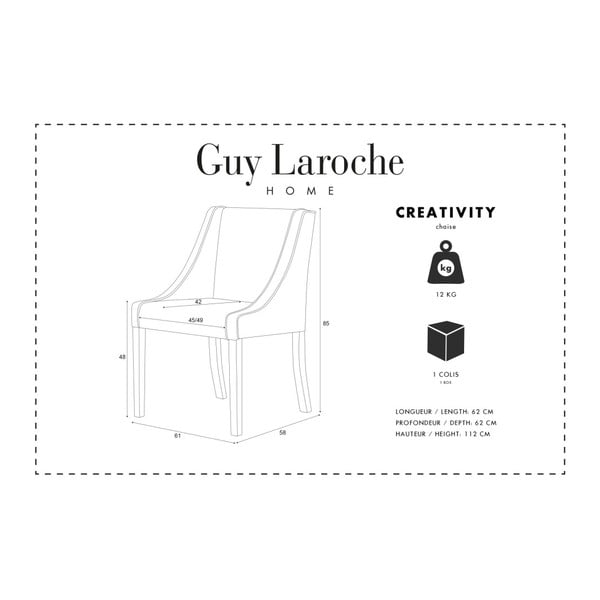 Černá židle Guy Laroche Creativity-image-1