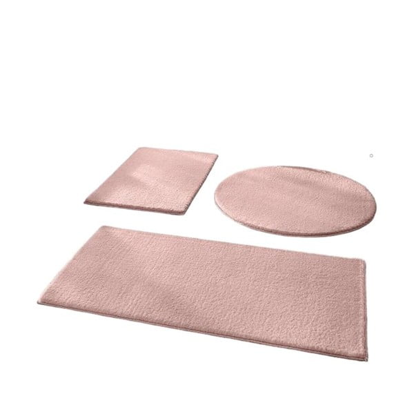Розови килими за баня в комплект от 3 бр. 50x90 cm – Mila Home