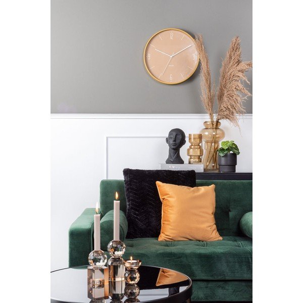 Бежов и жълт стъклен свещник Crystal Art - PT LIVING-image-1