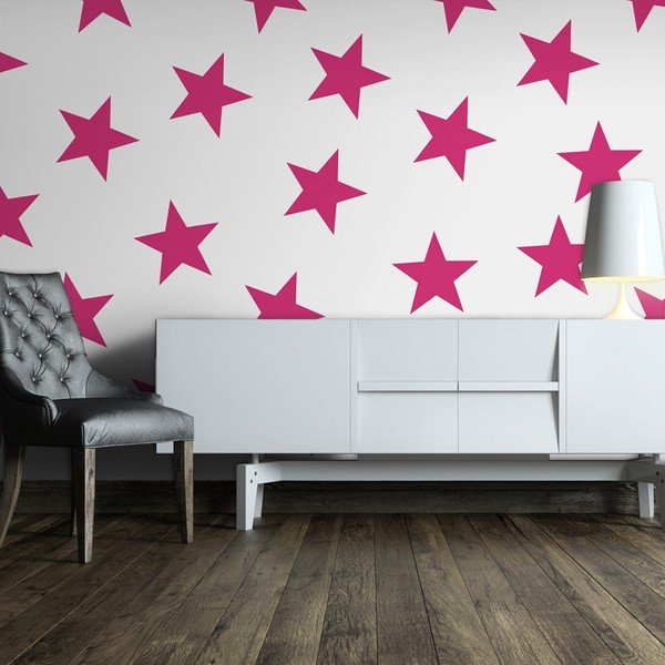 Широкоформатен тапет Pink Star, 400 x 280 cm - Artgeist-image-1