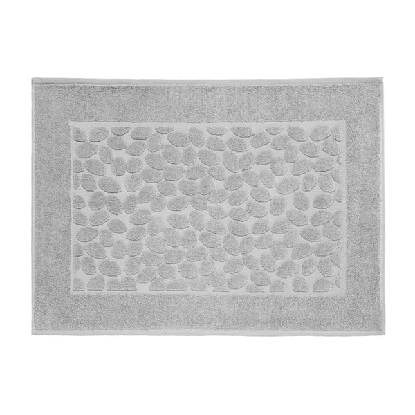 Šedá bavlněná koupelnová předložka Maison Carezza Ciampino, 50 x 70 cm