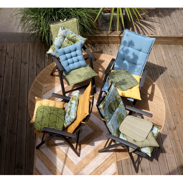 Жълта възглавница за градински стол 50x123 cm Cuba – Hartman-image-1