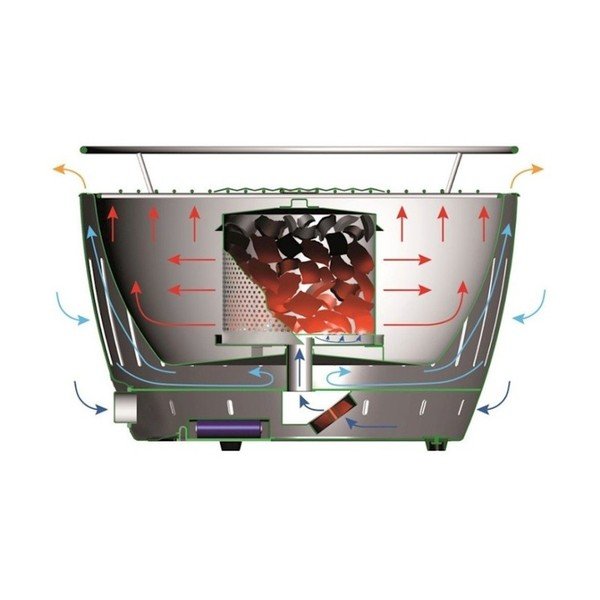 Преносим грил на дървени въглища ø 35 cm Classic – LotusGrill-image-3